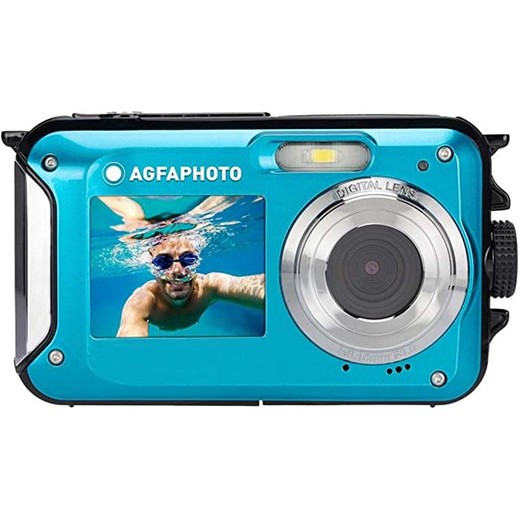 Fotoaparát, kompaktný, digitálny, vodeodolný, AGFAPHOTO "WP8000", modrá