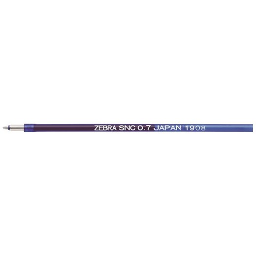 Náplň do guľôčkového pera, 0,24 mm, ZEBRA "SNC", modrá