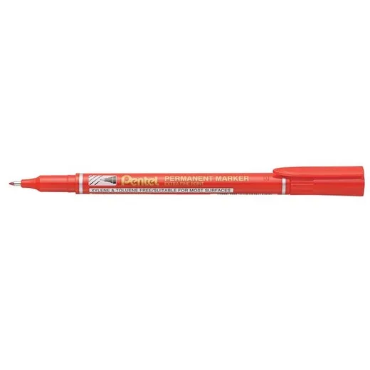 Permanentný popisovač, 0,5 mm, PENTEL "NF450", červená