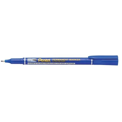 Permanentný popsiovač, 0,5 mm, PENTEL "NF450", modrá
