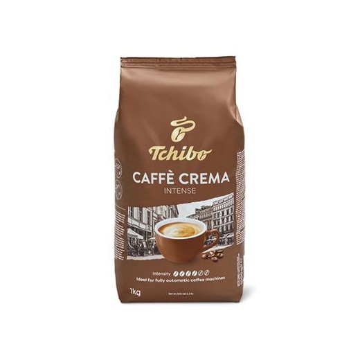 Káva, pražená, zrnková, 1000 g, TCHIBO "Caffe Crema Intense"