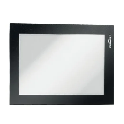 Informačný panel, A6, samolepiaci, DURABLE "DURAFRAME®", fekete