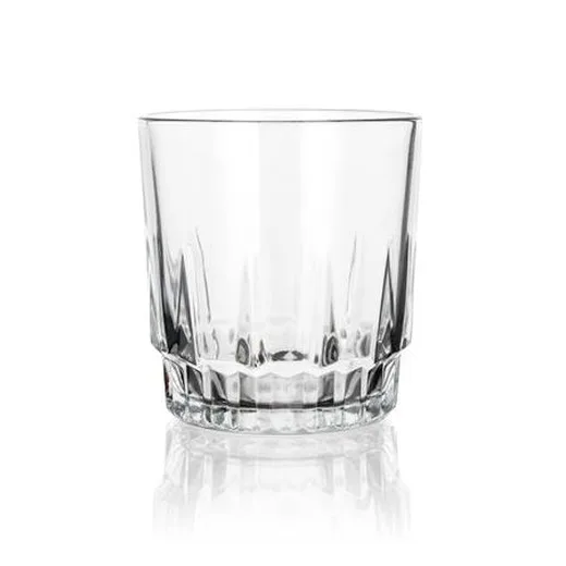 Pohár, na vodu, brúsený, HB, 300 ml, 4-dielna sada, "GastroLine WH"