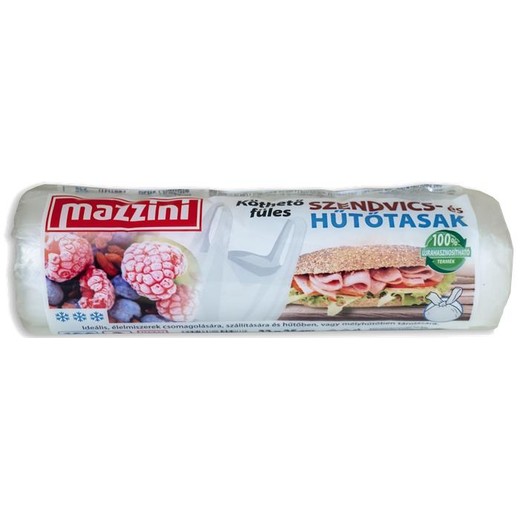 Vrecká na chladenie a desiatu, so zaväzovaním, 3 l, MAZZINI, priehľadná