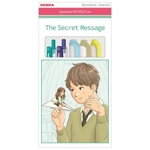 Sada písacích potrieb, ZEBRA "Manga Set, The secret message", 5-kusová