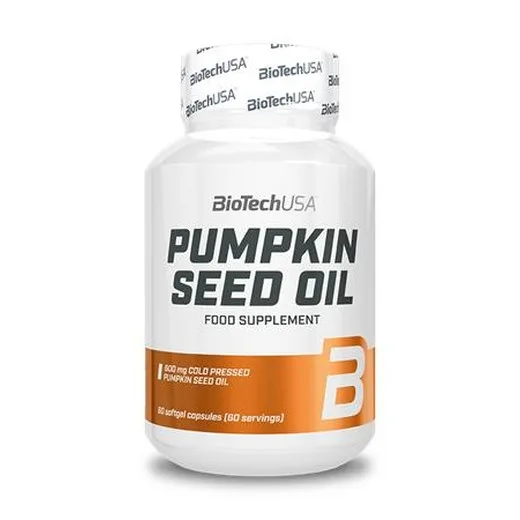 Výživový doplnok vo forme kapsúl, 60 kapsúl, BIOTECH USA "Pumpkin Seed Oil"