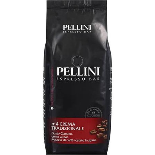 Káva, pražená, zrnková, 1000 g, PELLINI "Crema Tradizionale"
