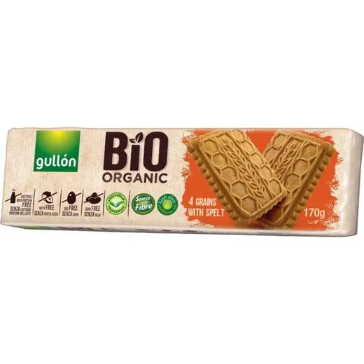Obilné keksy, 170 g, GULLÓN, Bio