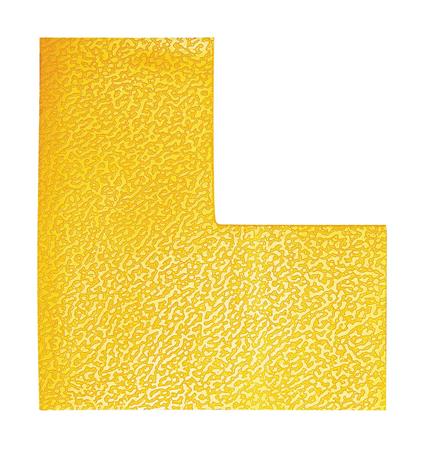 Podlahové značenie, 100 mm,  DURABLE "L", žltá