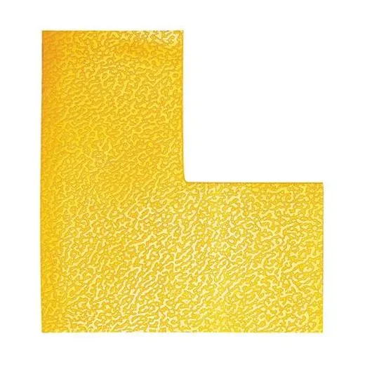 Podlahové značenie, 100 mm, DURABLE "L", žltá