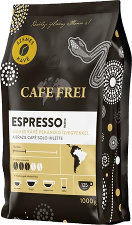 Káva, pražená, zrnková, 1000 g, CAFE FREI "Espresso Especialidad do Brasil", s príchuťou pekanových orieškov