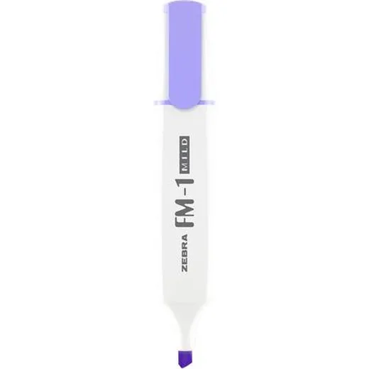 Zvýrazňovač, 3,5 mm, ZEBRA "FM-1 Mild", fialová