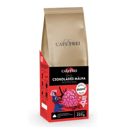 Káva, pražená, mletá, 200 g, CAFE FREI "Tokijská Malina s Čokoládou"