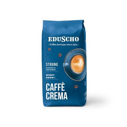 Káva, pražená, zrnková, 1000 g, EDUSCHO "Caffe Crema Strong"