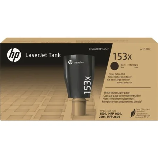 W1530X Laserový toner do Laserjet Tank 1504, 2504 tlačiarní, HP 153X, čierna, 5k