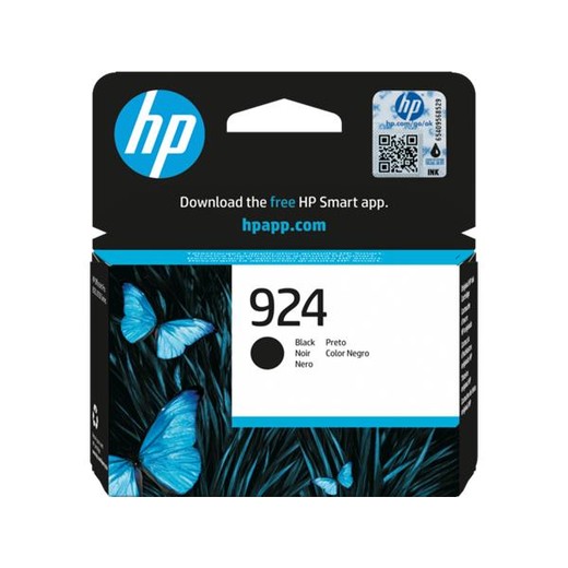 4K0U6NE Atramentová náplň do Officejet Pro 8120e, 8130e tlačiarní, HP 924, čierna, 500 strán
