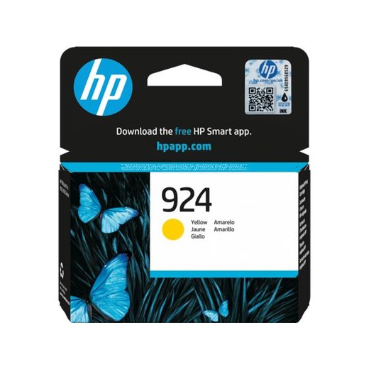 4K0U5NE Atramentová náplň do Officejet Pro 8120e, 8130e tlačiarní, HP 924, žltá, 400 strán
