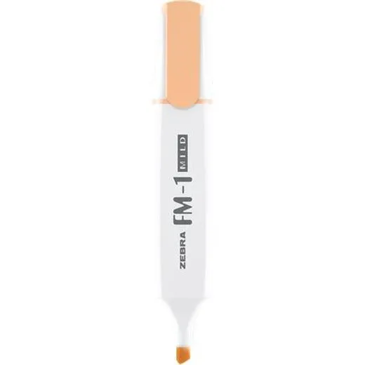 Zvýrazňovač, 3,5 mm, ZEBRA "FM-1 Mild", oranžová