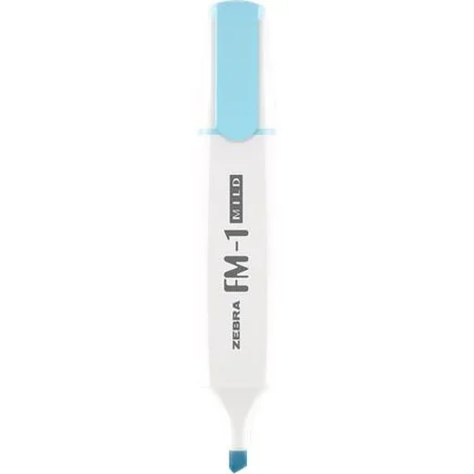 zvýrazňovač, 3,5 mm, ZEBRA "FM-1 Mild", modrá