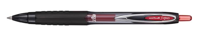 Gélové pero, 0,4 mm, stláčací mechanizmus, UNI "UMN-207E Signo", červená