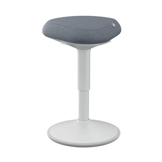 Balančná stolička na sedenie, ergonomická, LEITZ "Ergo Active", svetlosivá