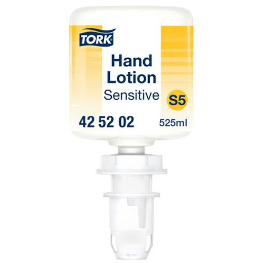 Hydratačné mlieko na ruky, 0,525 l, S5 systém, Premium, TORK "Mini", pre citlivú pokožku, biela