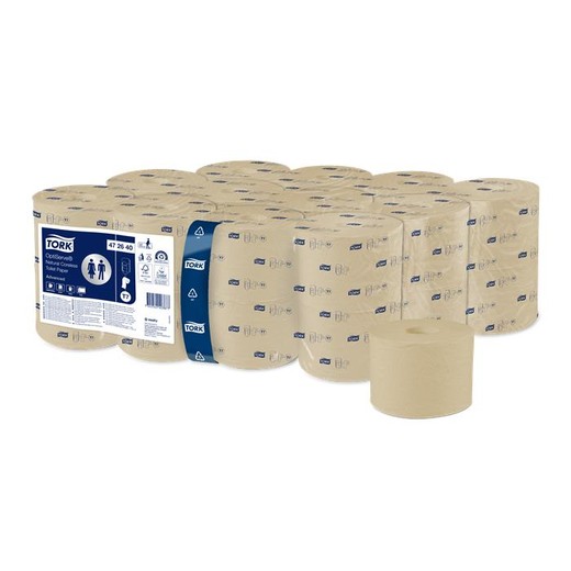 Toaletný papier, bezdutinkový, T7 systém, 2-vrstvový, priemer 13,1 cm, Advanced, TORK "OptiServe", prírodná