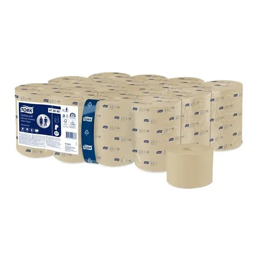 Toaletný papier, bezdutinkový, T7 systém, 2-vrstvový, priemer 13,1 cm, Advanced, TORK "OptiServe", prírodná