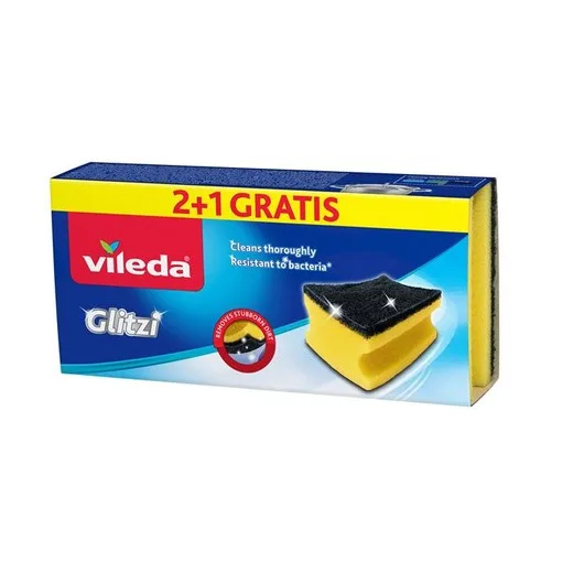 Drôtenka, 2+1 ks, antibakteriálna, VILEDA "Glitzi"