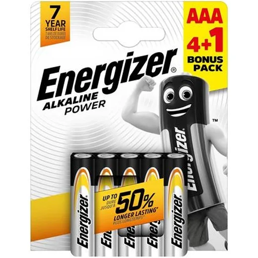 Batéria, AAA mikro, 4+1 ks, ENERGIZER "Alkaline Power"