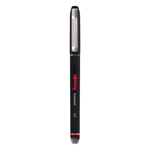 Roller, 0,7 mm, s vrchnákom, ROTRING "Rollerball", čierna