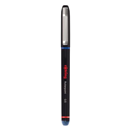Roller, 0,5 mm, s vrchnákom, ROTRING "Rollerpoint", modrá