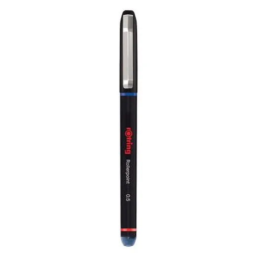 Roller, 0,5 mm, s vrchnákom, ROTRING "Rollerpoint", modrá