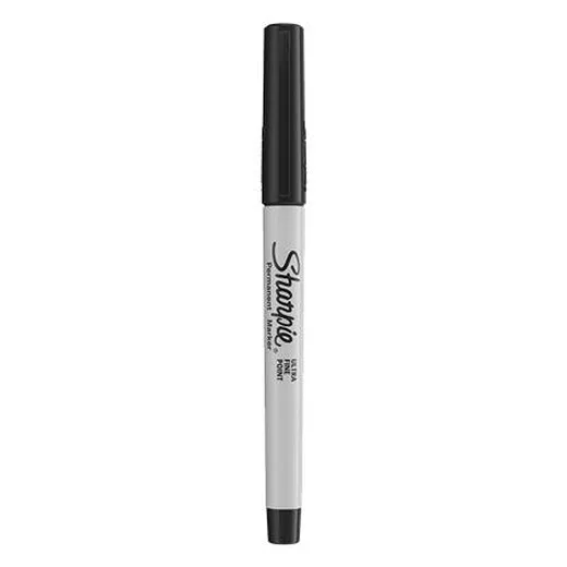 Permanentný popisovač, 0,5 mm, kužeľový hrot, SHARPIE "Ultra Fine Point", čierna