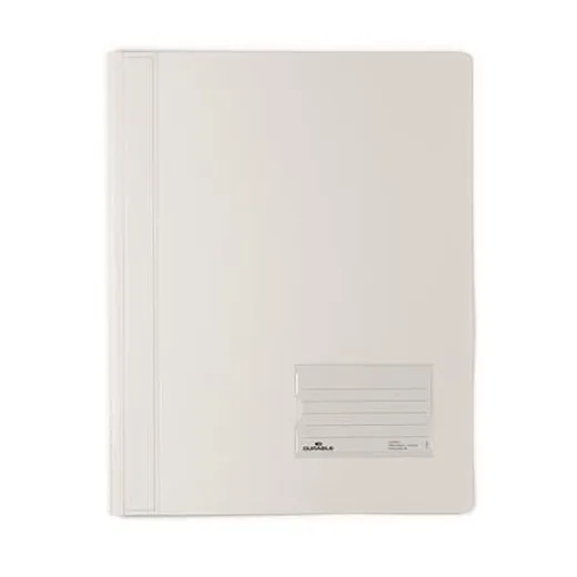 Rýchloviazač, A4 extra silný, DURABLE "DURALUX®", priehľadná biela