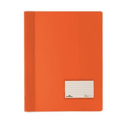Rýchloviazač, A4, extra silný, DURABLE "DURALUX®", priehľadná oranžová
