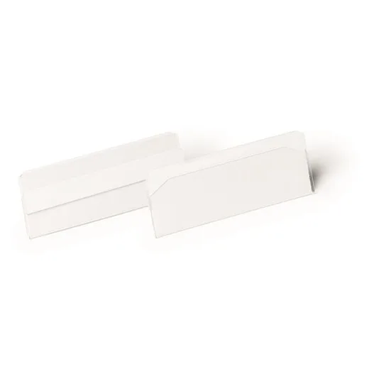 Logistické vrecko, 100x38 mm, vodorovné, DURABLE "HARD COVER", so samolepiacou páskou, priehľadná