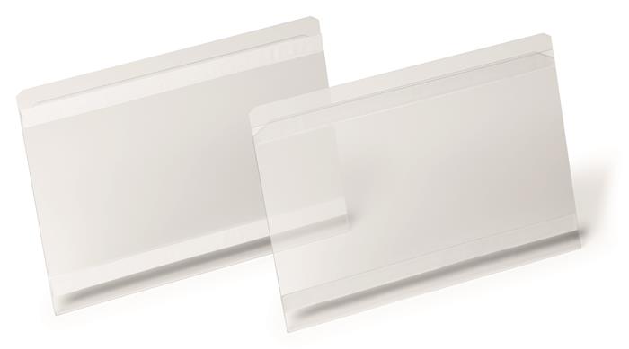 Logistické vrecko, A5, horizontálne, DURABLE "HARD COVER", so samolepiacim pásikom, priehľadná