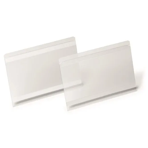 Logistické vrecko, A5, horizontálne, DURABLE "HARD COVER", so samolepiacim pásikom, priehľadná