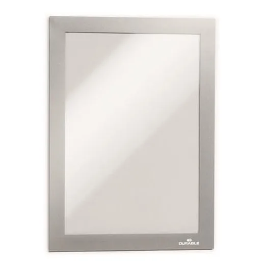 Informačný panel, A5, magnetický, DURABLE "DURAFRAME MAGNETIC", strieborná