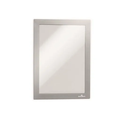 Informačný panel, A5, samolepiaca zadná strana, magnetický predný kryt, DURABLE "DURAFRAME", strieborná