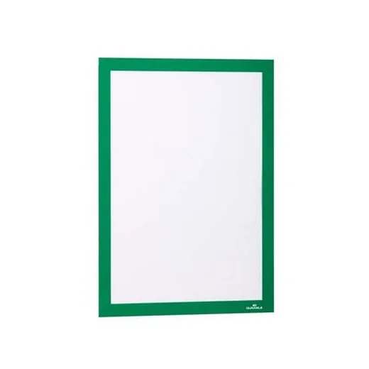 Informačný panel, A4, samolepiaca zadná strana, DURABLE "DURAFRAME®", zelená