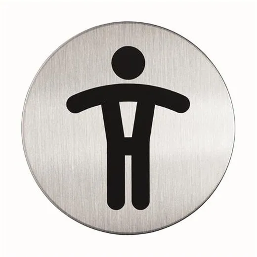 Informačný piktogram, samolepiaci, DURABLE "Pánske WC"