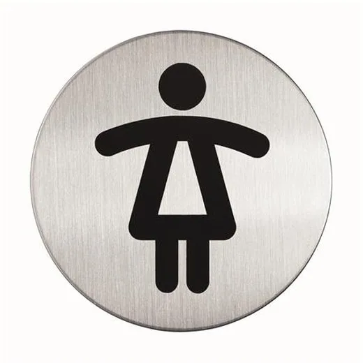 Informačný piktogram, samolepiaci, DURABLE "Dámske WC"