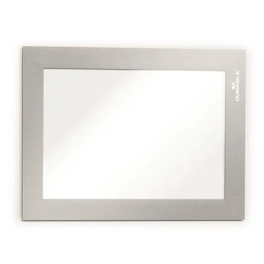Informačný panel, A6, magnetický, DURABLE "DURAFRAME MAGNETIC", strieborná