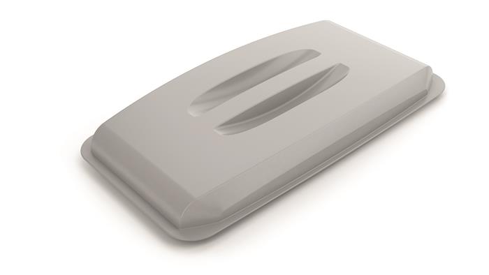 Poklop pre 60 l odpadkový kôš, plast, DURABLE "DURABIN ECO", sivý