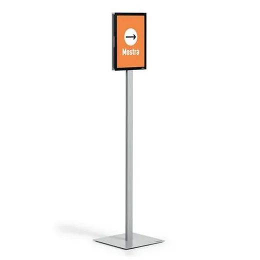 Podlahový stojan, A4, DURABLE "INFO STAND BASIC", antracitovo-sivá