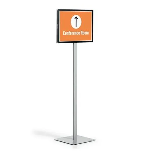 Podlahový stojan, A3, DURABLE "INFO STAND BASIC", antracitovo-sivá