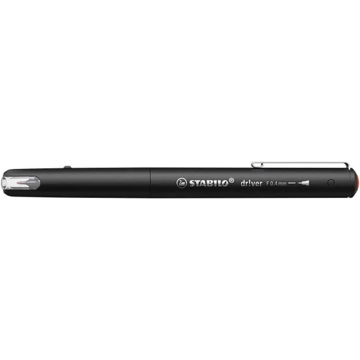 Liner, 0,4 mm, STABILO "dr!ver", červená