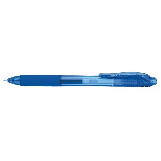 Gélové pero, 0,25 mm, stláčací mechanizmus, PENTEL "EnerGelX BLN105", modrá